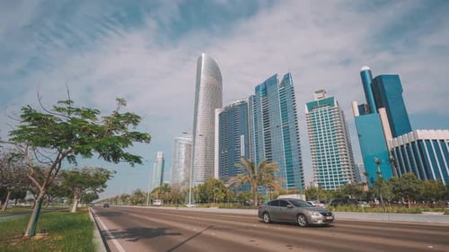 Panorama urbain d'Abu Dhabi