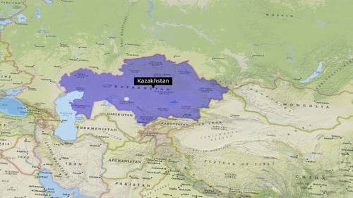 Kazakhstan map