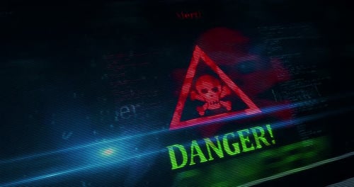 Concepto de símbolo de alerta