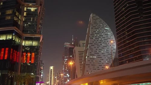 Dubai city at night