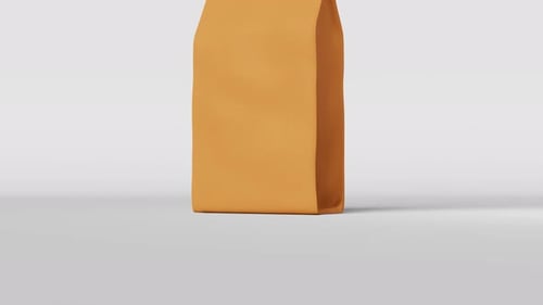 Animated Coffee Bag Packaging Product Mockup