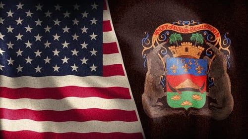 Usa And French Guiana Background Loop