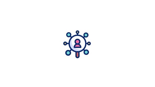 Minimalist People Network Connection Animated Icon