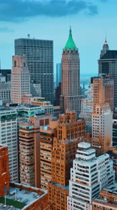 Wonderful skyscrapers built close to each other.