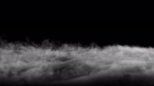 Smoke Streaming On The Ground 4K Loop
