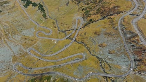 Famous Transfagarash Mountain Road