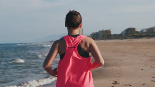 Running on beach