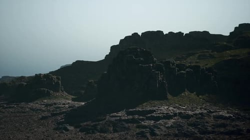 Rocky Area With Scattered Rocks