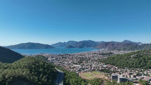 Aerial Drone View of Marmaris