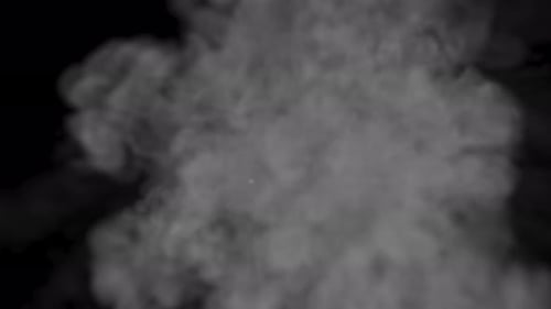 Realistic White Smoke And Dust Burst Element
