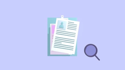 Animated Corporate HR Resume Review and Candidate Selection