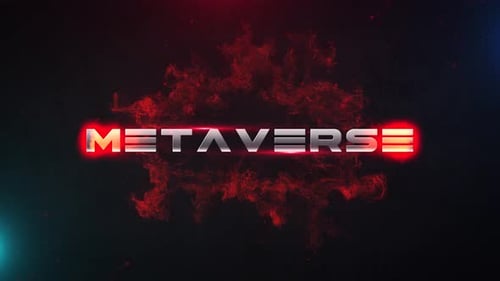 Futuristic Metaverse Text Reveal with Fiery Explosion