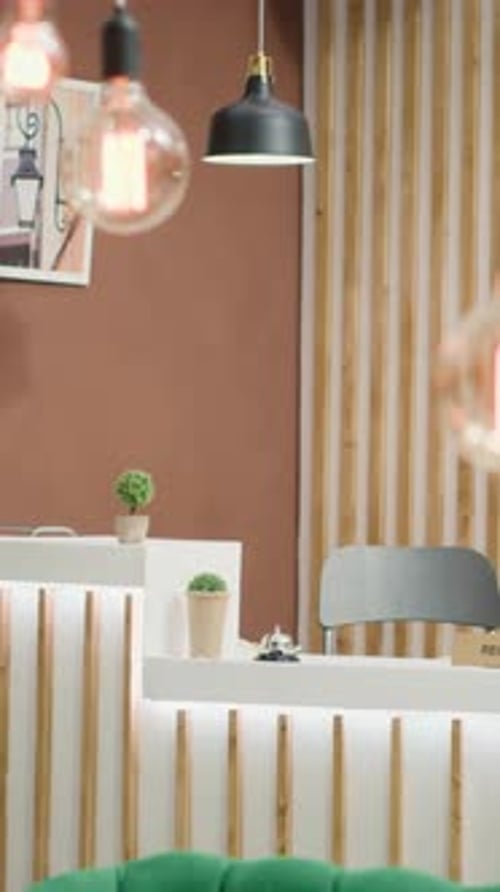 Vertical Video Elegant Hotel Reception Counter
