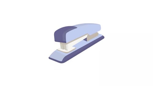 Modern Animated Stapler Icon for Office and Business Content