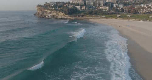 Aerial view of Bronte, New South Wales, Sydney, Australia.