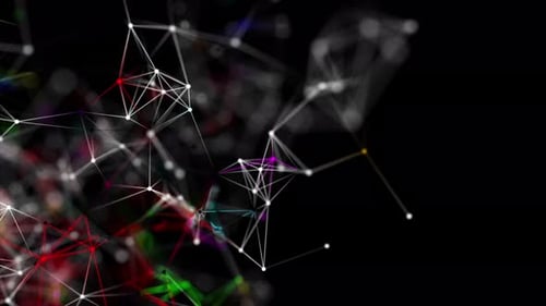Abstract Glowing Plexus Network Background Loop V10