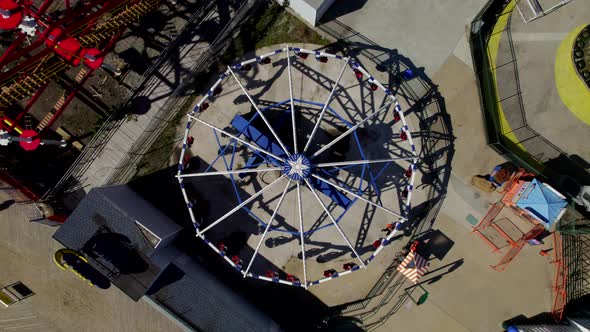 Aerial Birds Eye View Of Endeavor Ride At Coney Island , Holidays Stock ...