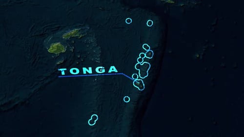 Futuristic Global Map Zoom to Country Title Reveal