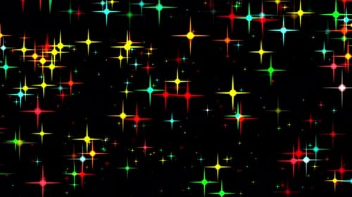 Lazo superpuesto con luces de purpurina de colores