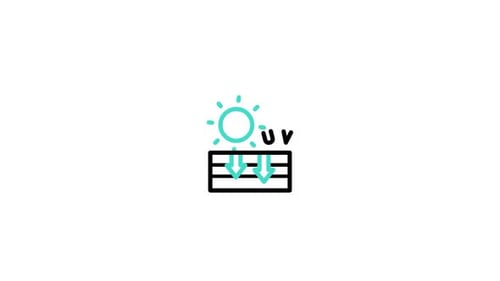 Animated Sun UV Protection Filter Flat Design Icon