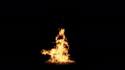 Realistic Fire Burst Animation for Visual Effects