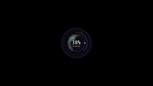 HUD Loading Element Circular Progress Bar with Percentage