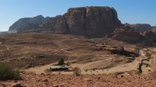 Panorama of Petra, historic city in Jordan