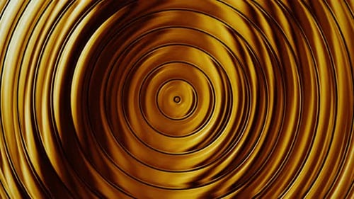 Glossy Circle Gold Lines