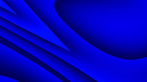 Abstract Blue Fluid Waves Motion Background