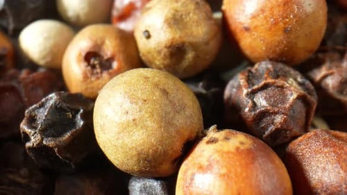 Macro Shot of Assorted Peppercorns Close Up