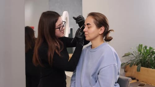 Eyebrow Makeup Professional Makeup Correction Procedure