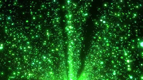 Green Particles Background