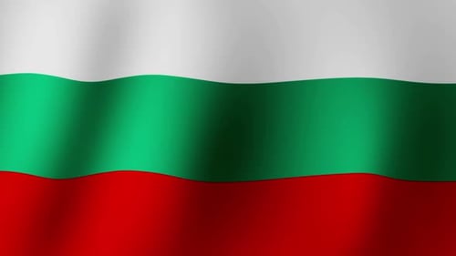 Waving Bulgarian Flag Loop Animation