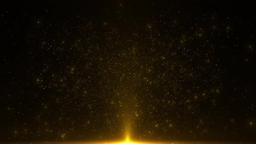 Golden Particles Light Awards Celebration Background Loop