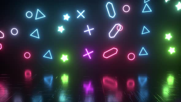 Flickering Color Shapes Moving Loop, Backgrounds Motion Graphics ft ...