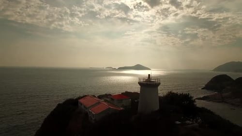 Lighthouse And The Sunset