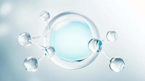 Animated 3D Molecular Structure Background