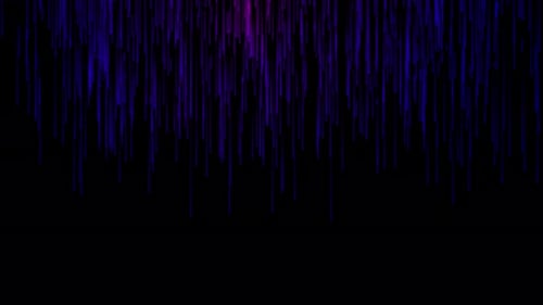 Light Trail Particles Bright Beams Falling Down and Light at the Top Digital Data Flow Background