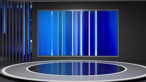 3D Virtual News Studio Ab0011 Hintergrundschleife