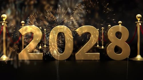 Happy New Year 2028 Concept