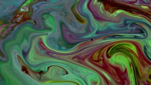 Fluid Abstract Colors Flowing and Mixing