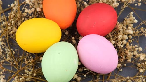 colorful easter eggs