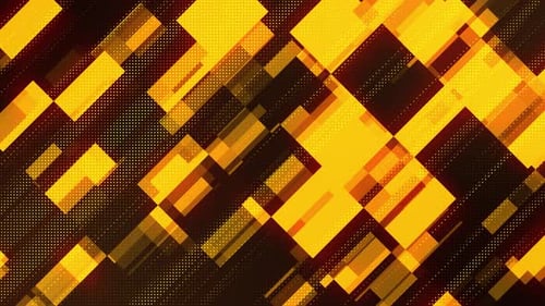 Abstract Geometric Yellow Orange Background Motion Loop