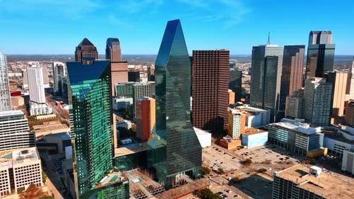 Contemporary architecture in the downtown of Dallas, Texas, USA.