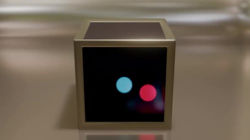 3D Loop Portal Cube Animation