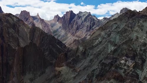 Sharp Mountain Ridge in Tibet
