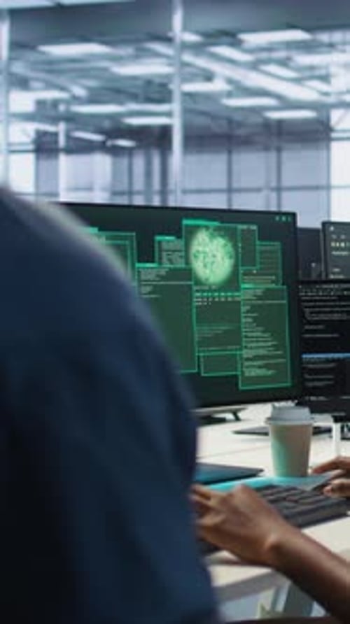 System Hacked Alert on a Computer Screen