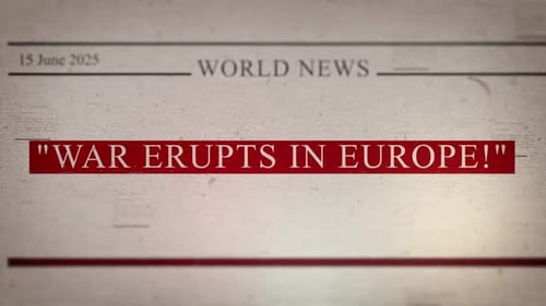 War Erupts In Europe Newspaper Style Headline Titles
