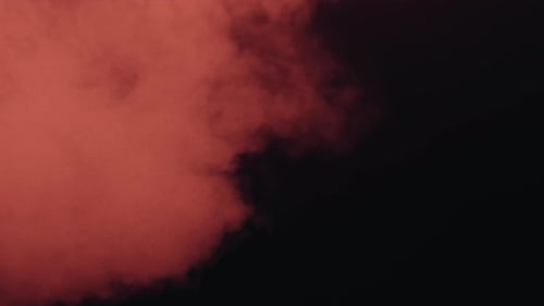 Dynamic Red Smoke Cloud Transition Effect