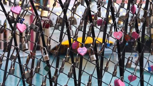 Close up Shots of Beautiful Locks slowmotion 180fps